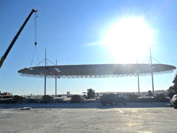 北流加油站网架案例